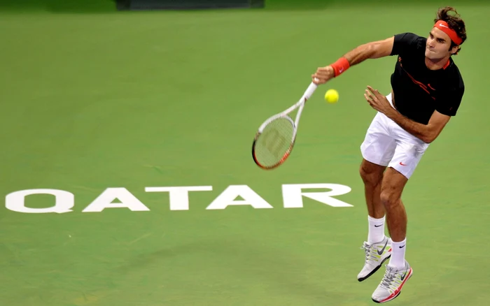 Roger Federer a câștigat de trei ori turneul de la DohaFoto: EPA-EFE