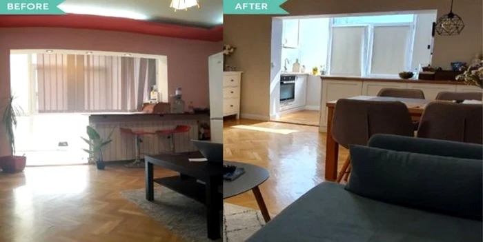 Before and after renovare Tineretului