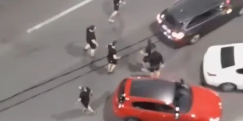 bataie in trafic in ploiesti foto captura video png