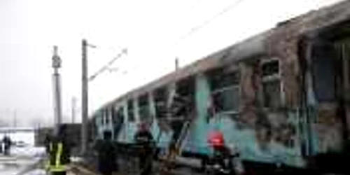 Incendiul a fost stins de pompieri în doar câteva minute