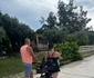 Cristian Caloeanu de la trupa „Haiducii lui 7 Cai” a plecat cu fetița de patru luni în Thassos, cu rulota foto: arhiva personală
