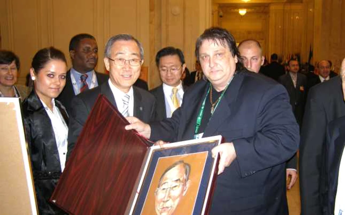 Popa's cu Ban Ki Moon