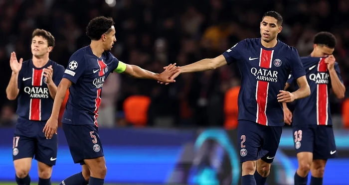 Hakimi, dreapta, a avut un sezon plin la PSG