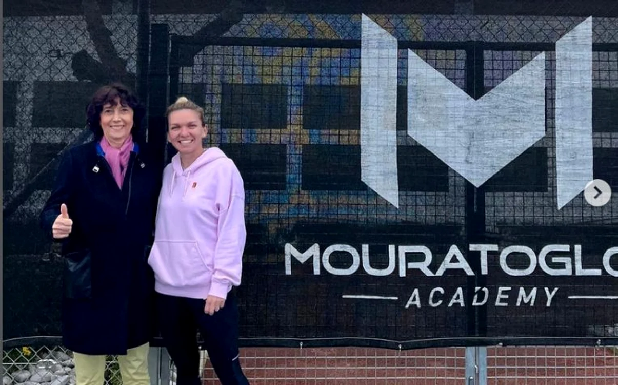 Simona Halep, alături de Virginia Ruzici, la Academia Mouratoglou (FOTO: Instagram)