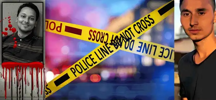 Ionuț-Valentin Boboc (dreapta), unul dintre cei doi criminali români. Foto: Facebook. Colaj: Click!