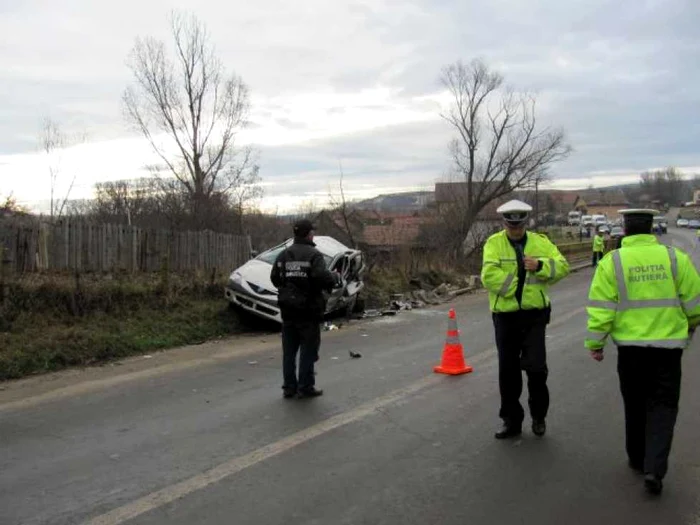 Şoferul a fost oprit într-un final pe raza localităţii Slimnic