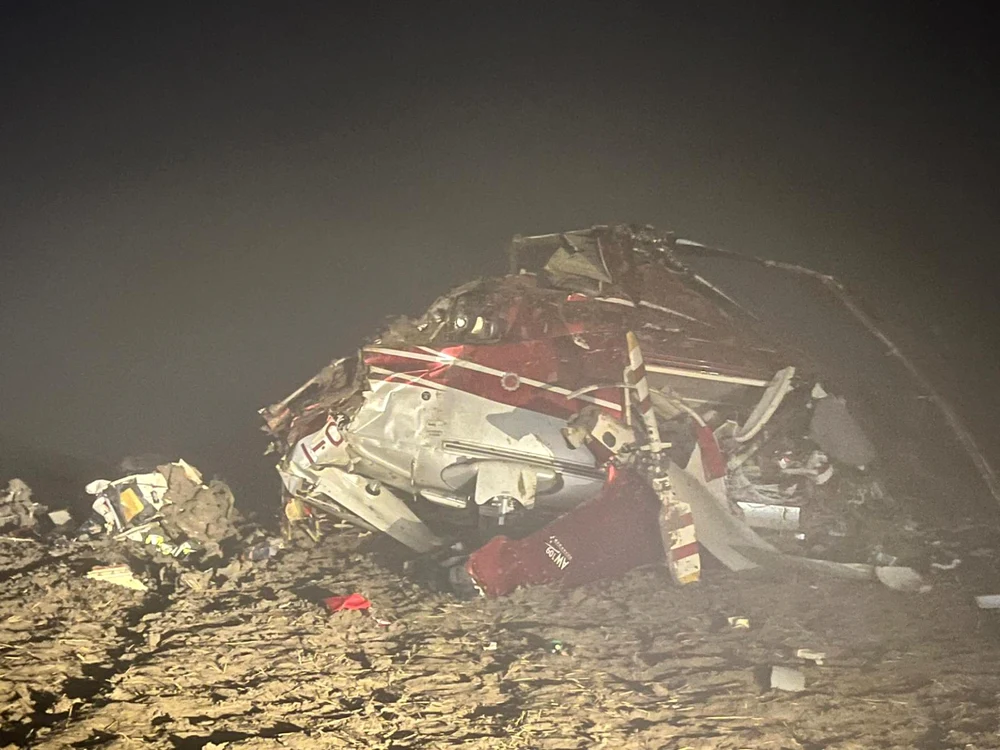 Accident de elicopter soldat cu trei morţi Foto: X