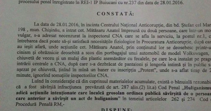 ordonanta de retinere a lui Matasaru