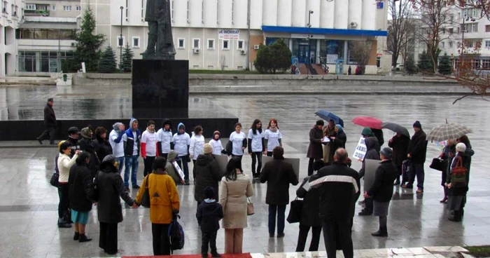 Marşul a avut loc în Piaţa Civică din Vaslui FOTO:adevarul