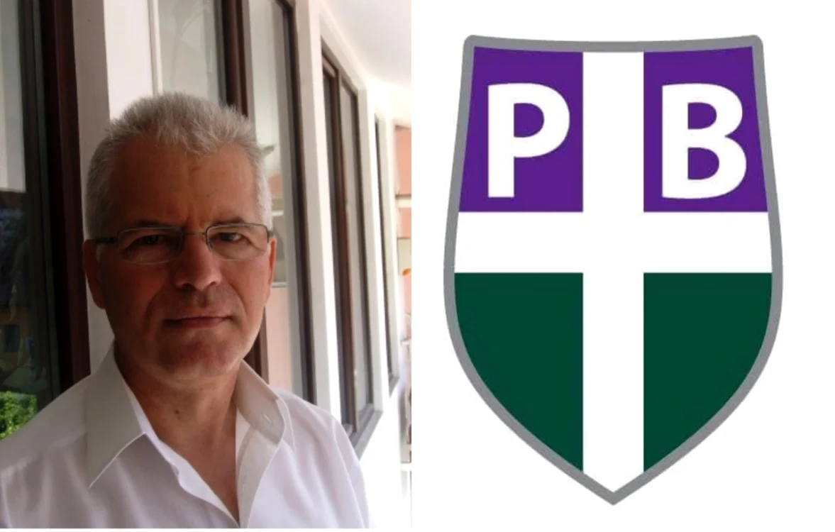 Iancu Radomir-Gherman, unul dintre initiatorii Partidului Banatul şi sigla formatiunii/ FOTO IRG