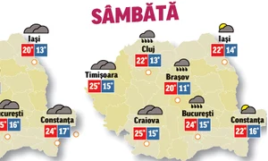 În următoarele două zile temperaturile văr scădea ușor și cerul se va acoperi treptat în majoritatea regiunilor jpeg