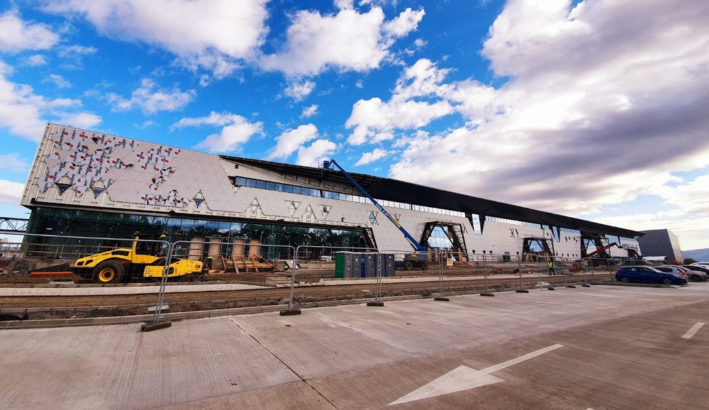 Imagini de la noul Terminal al Aeroportului Iaşi. Lucrările se apropie de final