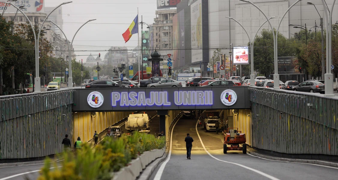 Pasajul Unirii a fost recent reabilitat de autorități. Foto: Inquam Photos George Călin 