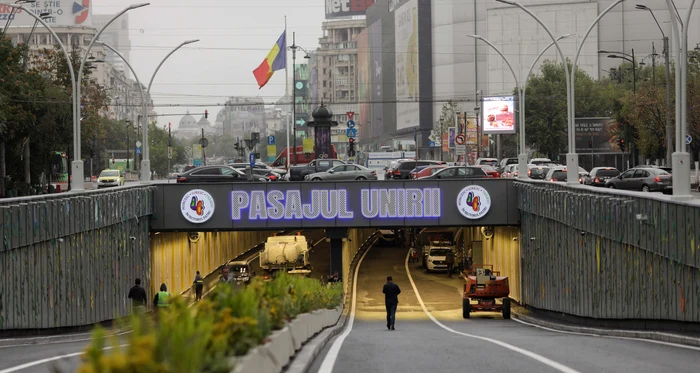 Pasajul Unirii a fost recent reabilitat de autorități. Foto: Inquam Photos George Călin 