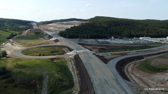 Autostrada Transilvania A3, lotul Nădășelu - Zimbor. FOTO: Daniel Guță/ADEVĂRUL