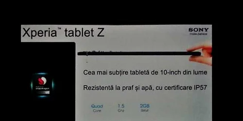 tableta xperia z foto adevarul