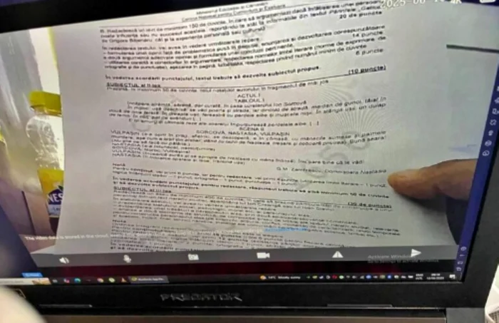 Subiectele, distribuite pe internet înainte de încheierea examenului. FOTO: reţele socializare