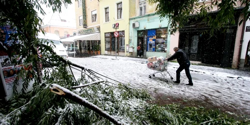1 octombrie 2013 a nins la Brasov iarna zapada ninsoare FOTO Mediafax