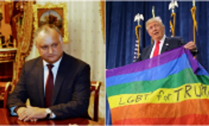 FOTO colaj Igor Dodon via Facebook, Donald Trump http://www.independent.co.uk/