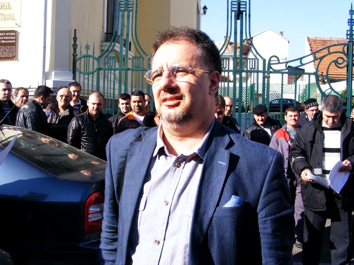 Cristinel Popescu, liderul sindicatului "Porţile de Fier" FOTO Corina Macavei