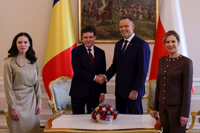 Nicușor Dan a fost primit la Palatul Prezidențial de la Varșovia FOTO / Inquam Photos / Octav Ganea