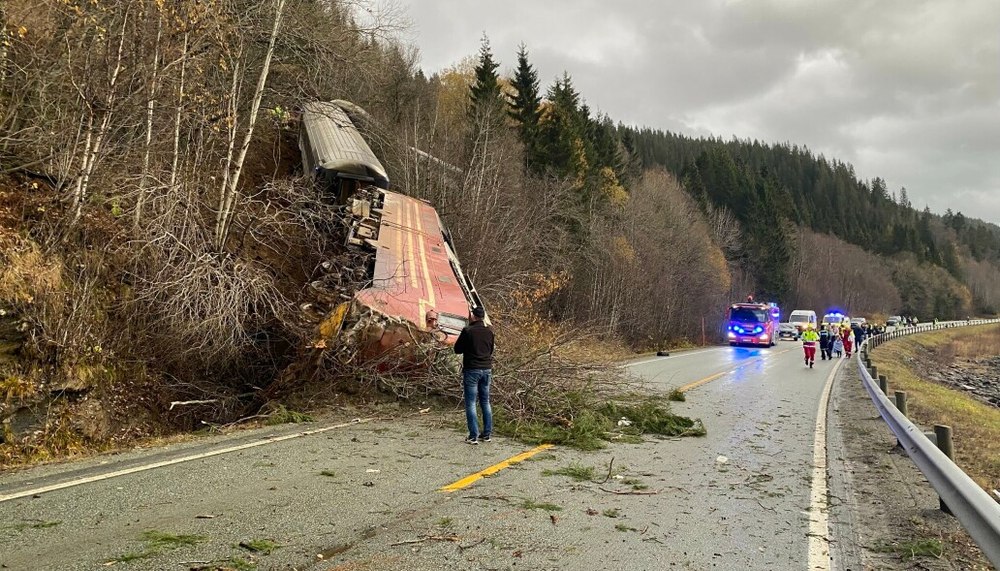 Un mort şi patru răniţi după ce un tren de pasageri s-a răsturnat din cauza căderii unor blocuri de stâncă, în Norvegia
