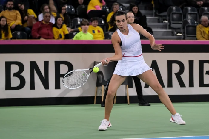 Gabriela Ruse jucatoare de tenis in Sala Polivalenta din Cluj-Napoca FOTO Mediafax / Raul Stef