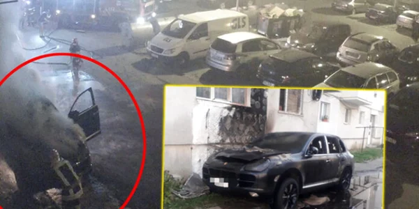 incendiere Porsche Cayenne