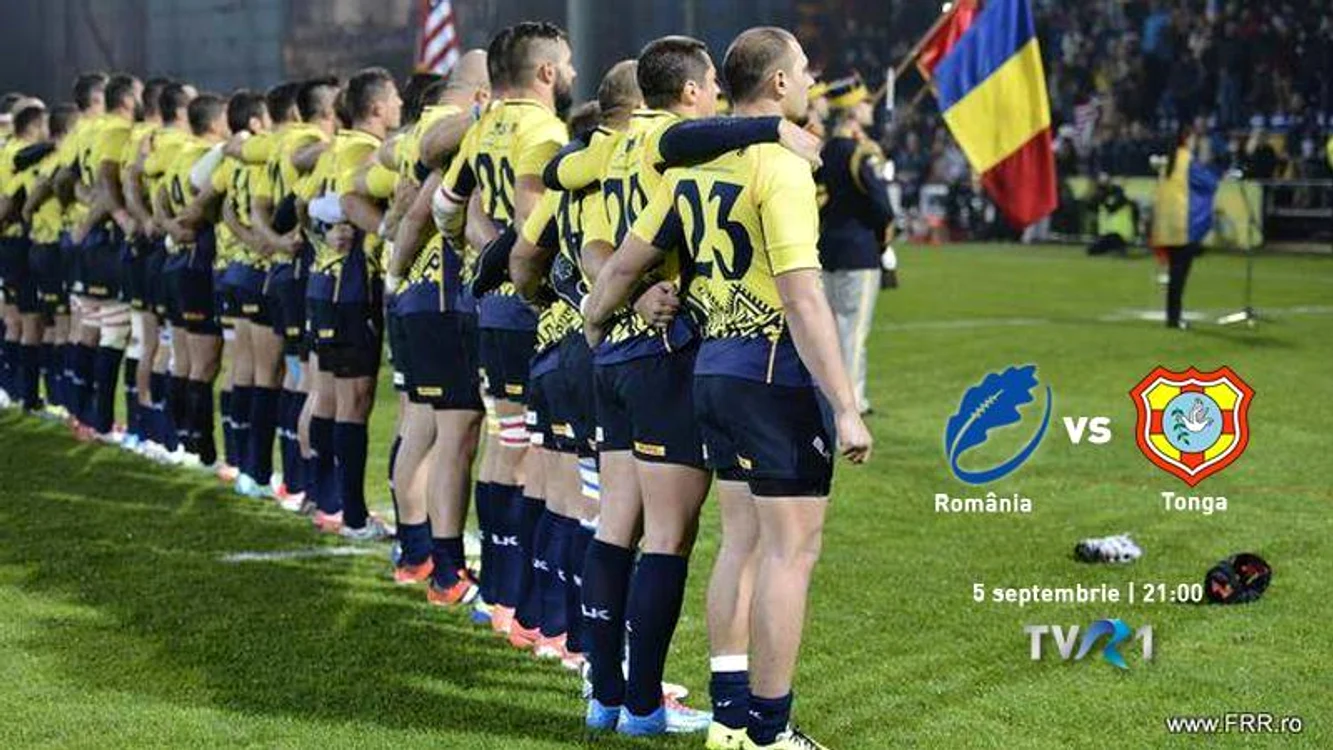 
    România-Tonga, în direct la TVR 1, sâmbătă, ora 21.00  