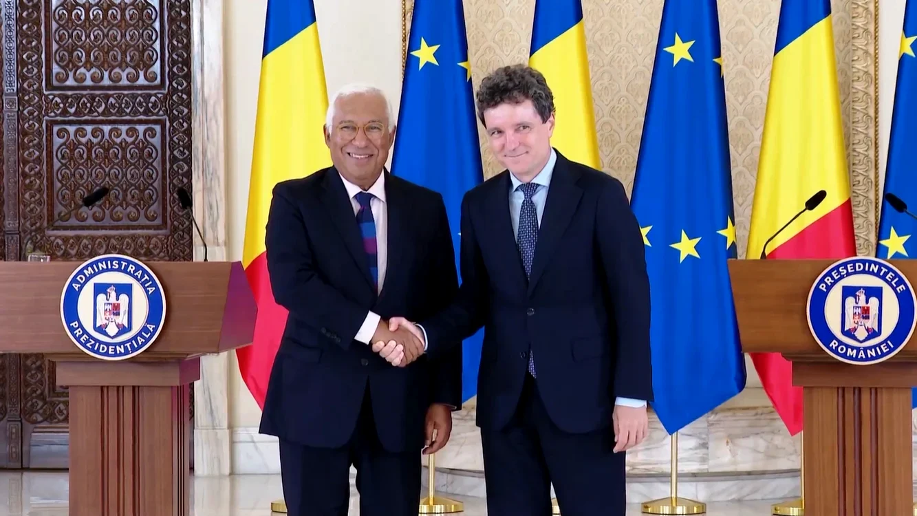 Nicuşor Dan a discutat cu preşedintele Consiliului European António Costa FOTO: Arhivă