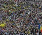 Protestul organizat de sindicaliștii din domeniul educației și susținătorii acestora în Piața Victoriei din București. FOTO Inquam Photos / Octav Ganea