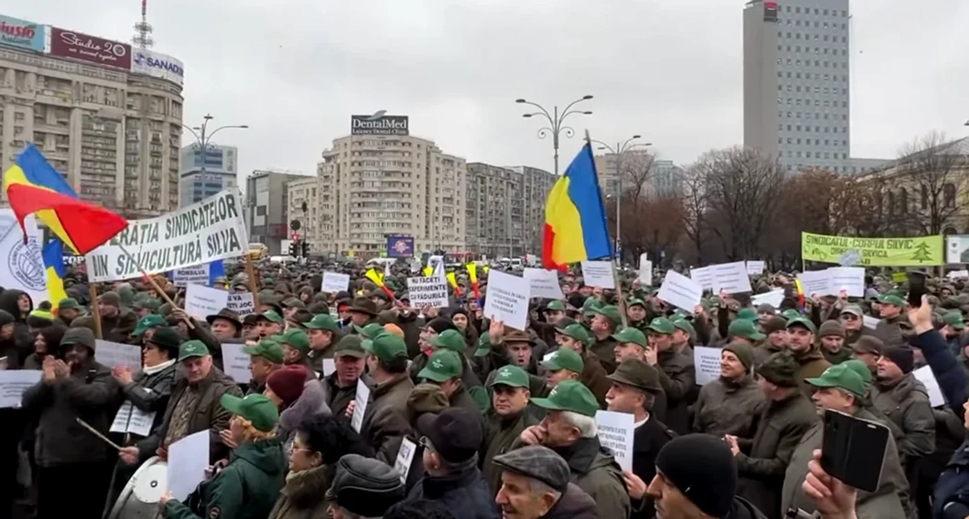Protest silvicultori Foto: Green News (arhivă)