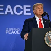 Donald Trump la Alaska FOTO AFP