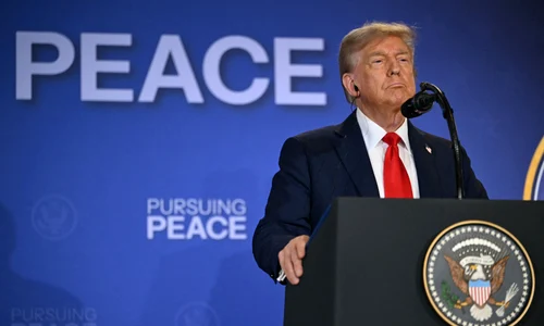 Donald Trump la Alaska FOTO AFP