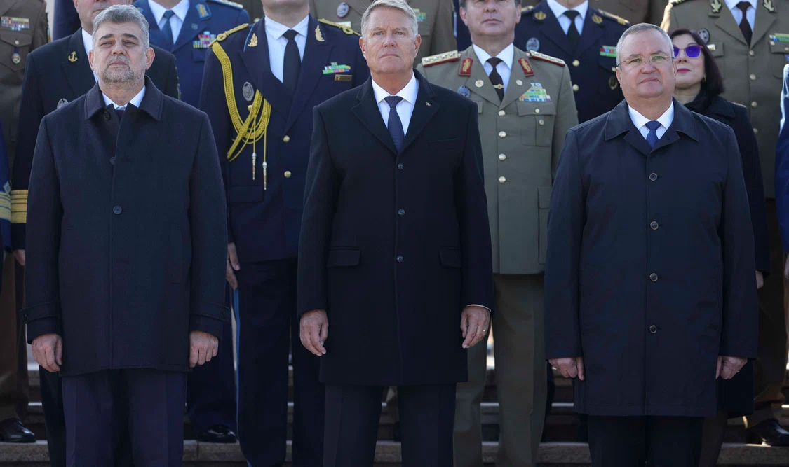 Marcel Ciolacu, Klaus Iohannis și Nicolae Ciucă Foto: Inquam Photos/Octav Ganea