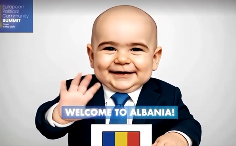 Ilie Bolojan și alți lideri europeni apar ca bebeluși într-un clip generat de AI, difuzat în deschiderea summitului din Albania