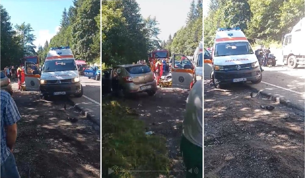 Un mort și trei răniți, într-un accident pe DN 1, în afara localităţii Buşteni