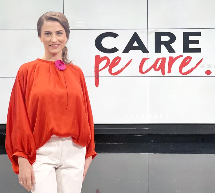 Ruxandra Gheogrhe Negrea prezintă concursul dedicat Limbii Române, „Care pe care" / foto: TVR