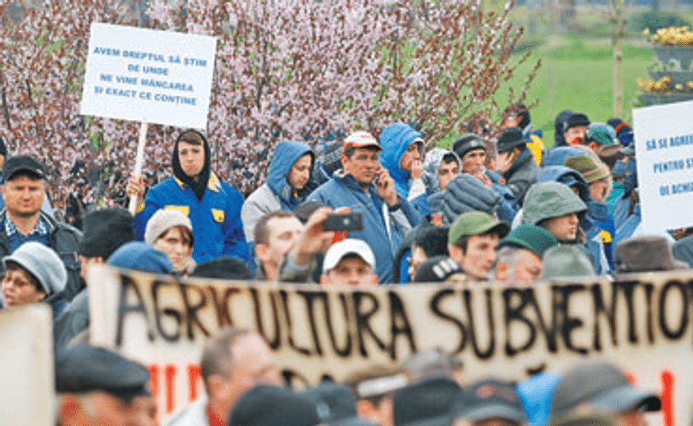 Fermierii protestează vineri în mai multe judeţe din ţară şi în Bucureşti