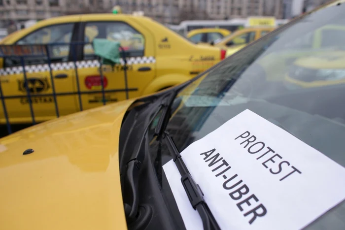 Proteste taximetristi anti UBER Bucuresti FOTO Inquam Photos Octav Ganea