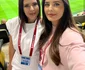 Marina, alături de colega Livia Graur, pe stadion foto: arhiva personală