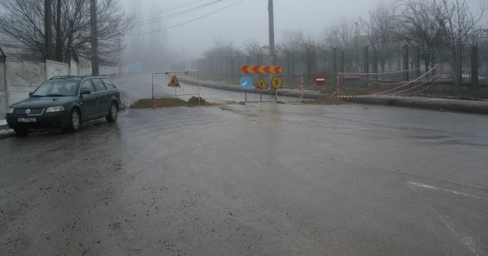 Strada a fost închisă