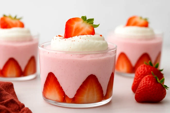 Mousse de căpșuni!