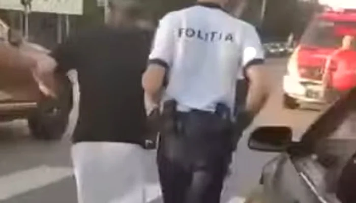 Bătaie în trafic la Iași FOTO: Captură video