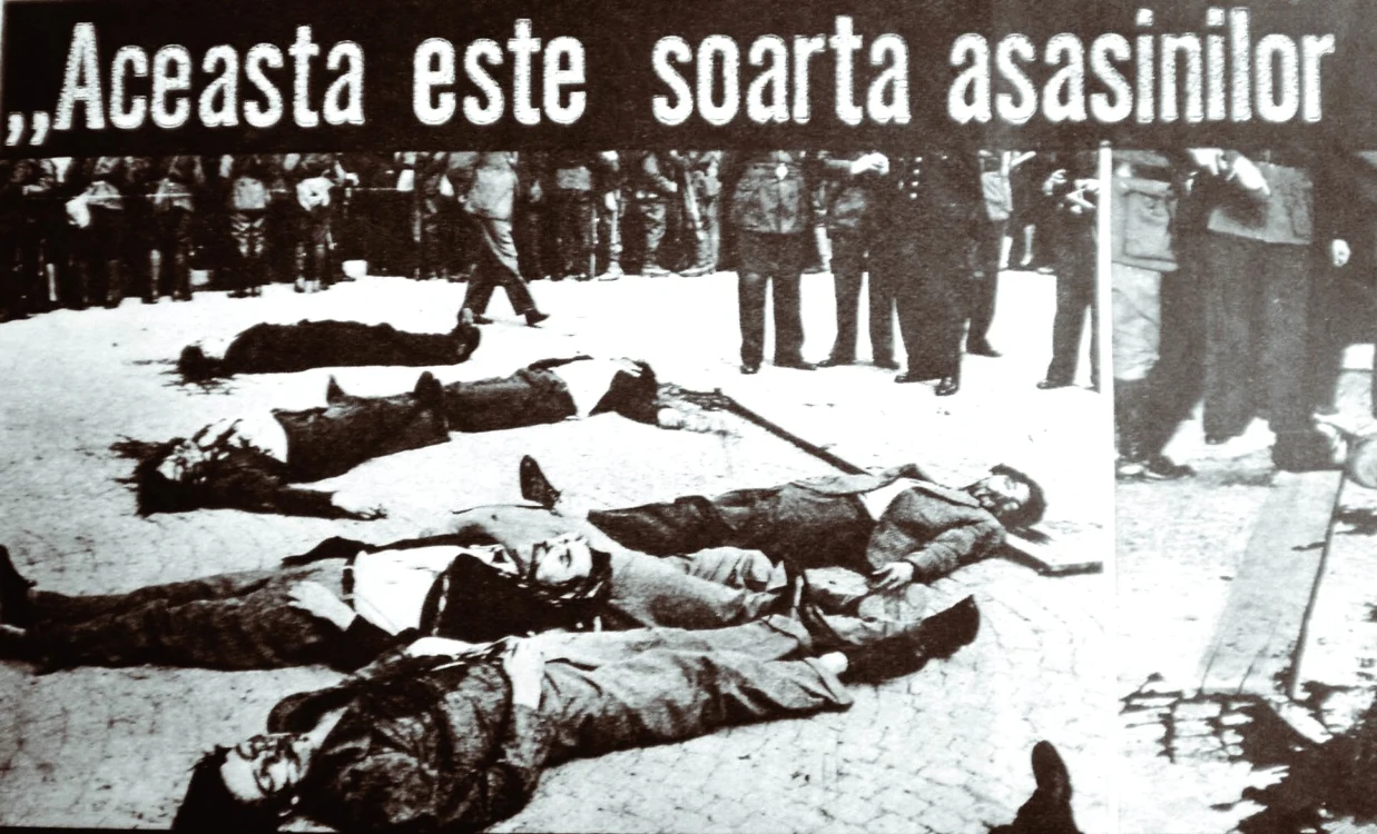 Execuţia publică a legionarilor care l-au asasinat pe Armand Călinescu