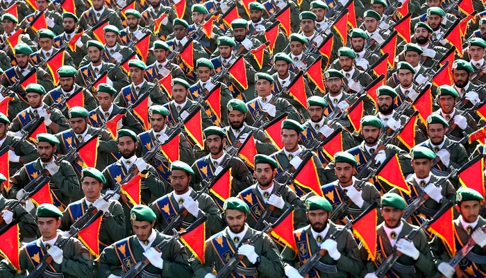 Corpul Gărzilor Revoluționare Islamice (IRGC) din Iran. Foto: AP/Ebrahim Noroozi