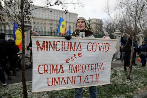 Protest certificat verde - 21 dec 2021 / FOTO Inquam Photos / George Călin