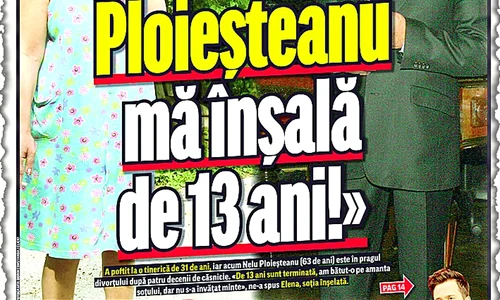 Elena Ploieşteanu a vorbit  pentru prima dată  despre infidelităţile artistului pentru Click! jpeg