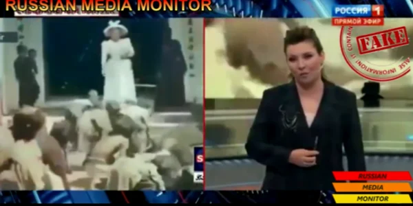Tentativa televiziunii ruse de a o defăima pe Regina Elisabeta a II-a FOTO captură video 