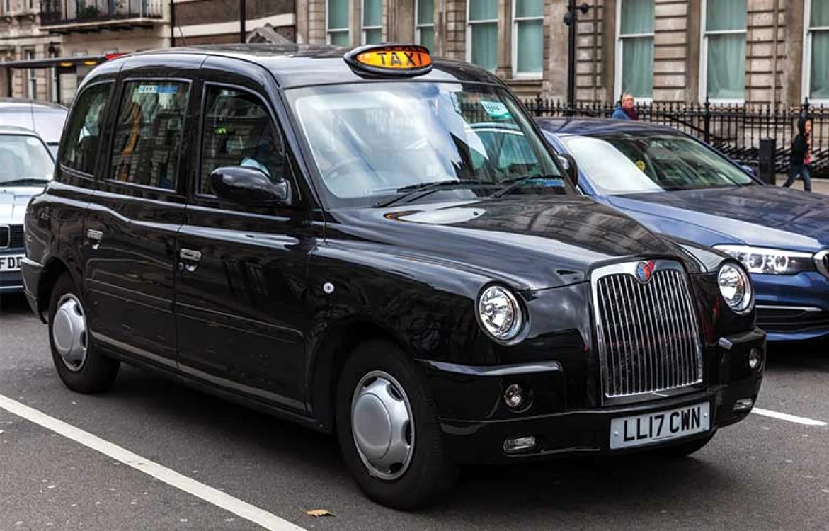 Taxi în Londra - arhiva foto